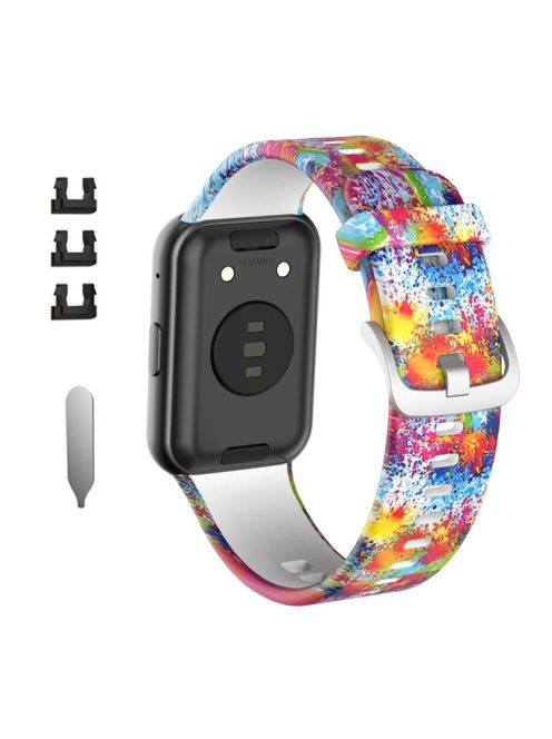 Pattern Printing Silicone Watch Band Strap Replacement for Huawei Watch Fit - Multiple Colors