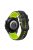 Quick Release Watch Band For Huawei Watch Buds / GT3 SE / GT3 Pro , Grids Texture 22mm Dual-color Silicone Straps - Black / Lime