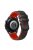 Quick Release Watch Band For Huawei Watch Buds / GT3 SE / GT3 Pro , Grids Texture 22mm Dual-color Silicone Straps - Black / Red