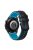 Quick Release Watch Band For Huawei Watch Buds / GT3 SE / GT3 Pro , Grids Texture 22mm Dual-color Silicone Straps - Black / Sky Blue