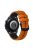 Quick Release Watch Band For Huawei Watch Buds / GT3 SE / GT3 Pro , Grids Texture 22mm Dual-color Silicone Straps - Orange / Black