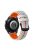 Quick Release Watch Band For Huawei Watch Buds / GT3 SE / GT3 Pro , Grids Texture 22mm Dual-color Silicone Straps - White / Orange