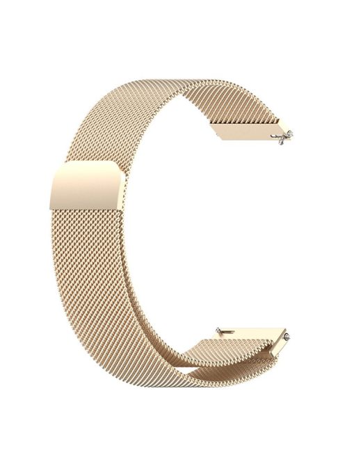 Replacement Milanese Stainless Steel Mesh Strap Smart Watch Band 22mm for Huawei Watch 3/Watch 3 Pro - Champagne