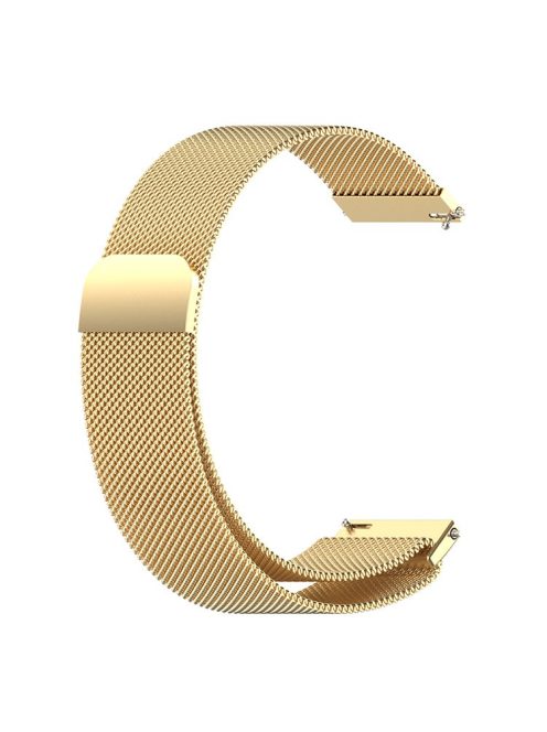 Replacement Milanese Stainless Steel Mesh Strap Smart Watch Band 22mm for Huawei Watch 3/Watch 3 Pro - Gold