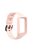 Replacement One-piece Smart Watch Strap Case Silicone Wrist Band for Honor Band 6/Huawei Band 6/Huawei Band 6 pro - Light Pink