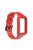 Replacement One-piece Smart Watch Strap Case Silicone Wrist Band for Honor Band 6/Huawei Band 6/Huawei Band 6 pro - Red