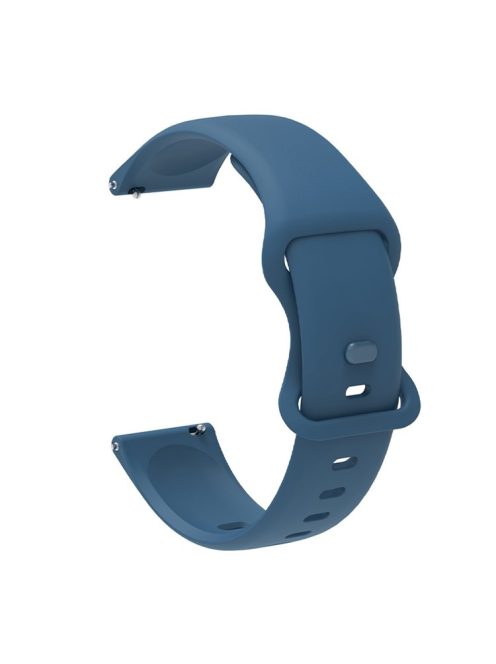 Replacement Silicone Wrist Strap Adjustable Smart Watch Band 22mm for Samsung Huawei Amazfit - Blue