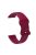 Replacement Silicone Wrist Strap Adjustable Smart Watch Band 22mm for Samsung Huawei Amazfit - Wine Red