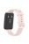 Silicone Smart Watch Band for Huawei Band 7, Solid Color Adjustable Wrist Strap Replacement - Light Pink