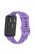 Silicone Smart Watch Band for Huawei Band 7, Solid Color Adjustable Wrist Strap Replacement - Lilac Purple