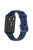 Silicone Smart Watch Band for Huawei Band 7, Solid Color Adjustable Wrist Strap Replacement - Navy Blue