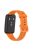 Silicone Smart Watch Band for Huawei Band 7, Solid Color Adjustable Wrist Strap Replacement - Orange