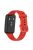 Silicone Smart Watch Band for Huawei Band 7, Solid Color Adjustable Wrist Strap Replacement - Red