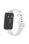 Silicone Smart Watch Band for Huawei Band 7, Solid Color Adjustable Wrist Strap Replacement - White