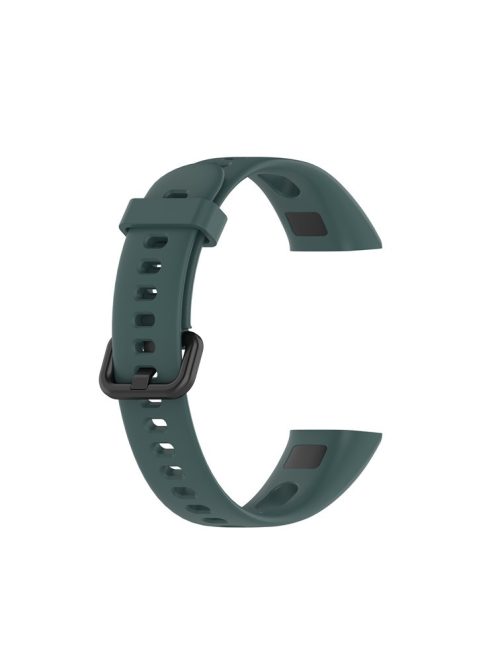 Silicone Smart Watch Strap with Metal Buckle for Huawei Honor 5i/Huawei Watch Band 4 - Dark Green