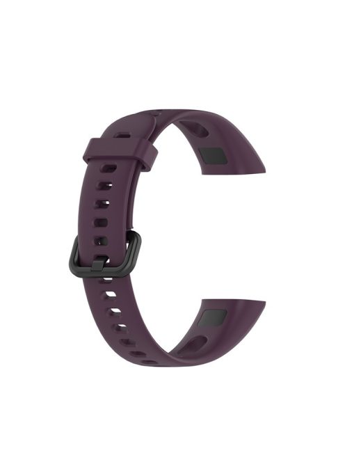 Silicone Smart Watch Strap with Metal Buckle for Huawei Honor 5i/Huawei Watch Band 4 - Dark Purple