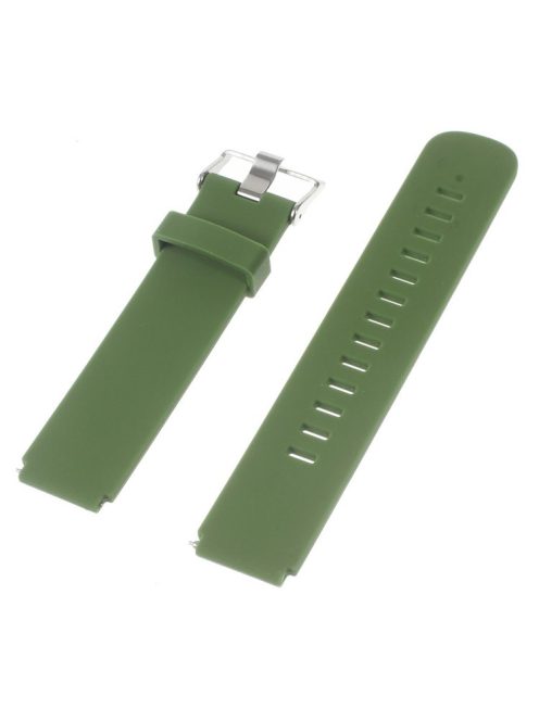 Silicone Watch Band Strap with Steel Buckle for Huawei Watch - Green