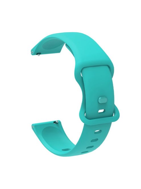 Silicone Watchband Adjustable Wrist Strap 20mm for Samsung Huawei Amazfit Smart Watch - Green