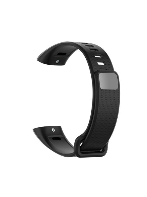 Silicone Wrist Strap Smart Watch Replacement Band for Huawei Band 2 Pro / Band 2 / ERS-B19 / ERS-B29 - Black