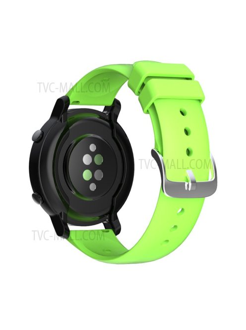 Solid Color Silicone 20mm Watch Strap for Huawei Watch GT2 42mm / Huami Amazfit GTS 3 - Green