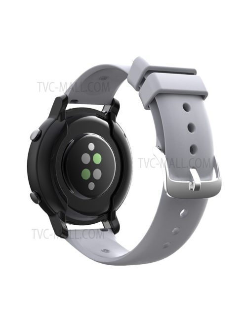 Solid Color Silicone 20mm Watch Strap for Huawei Watch GT2 42mm / Huami Amazfit GTS 3 - Grey