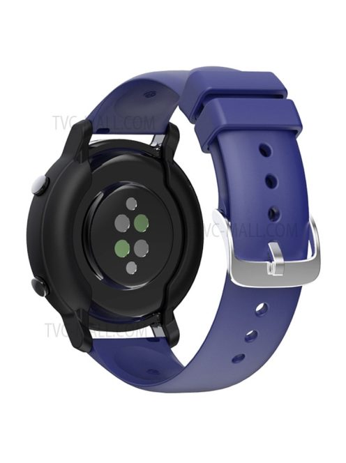 Solid Color Silicone 20mm Watch Strap for Huawei Watch GT2 42mm / Huami Amazfit GTS 3 - Midnight Blue