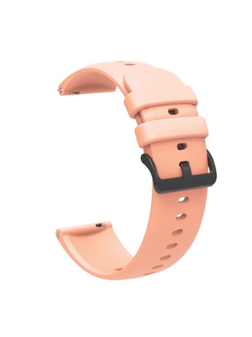 Sporty Waterproof Watch Band Premium Universal Silicone Rubber 22mm Replacement Straps with Black Buckle for Huawei Watch 3 / Samsung Gear S3 Frontier / S3 Classic - Pink