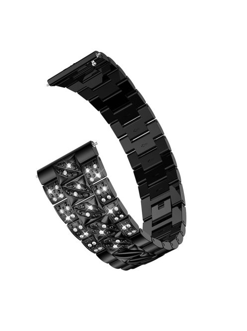 Stylish Rhinestone Decor Alloy Watch Band Replacement for Huawei Watch GT - Black