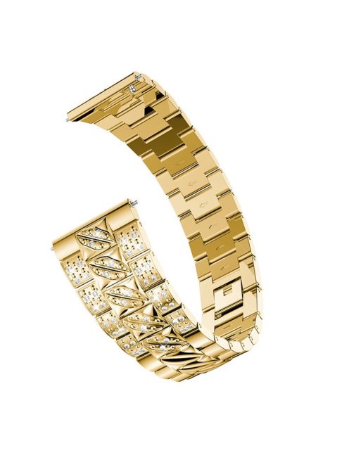 Stylish Rhinestone Decor Alloy Watch Band Replacement for Huawei Watch GT - Gold