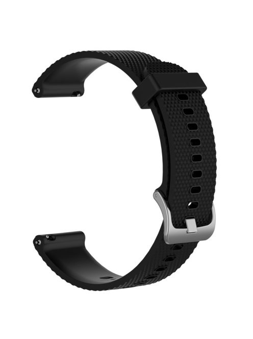 Textured Silicone Watch Band for Huawei Watch GT2 42mm, Size: L - Black