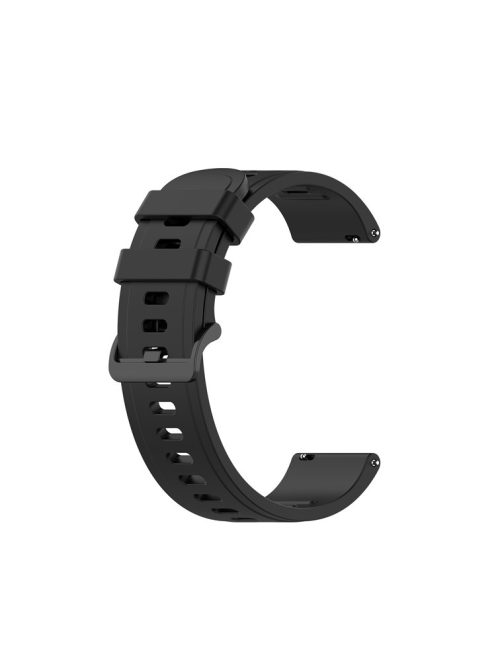 Textured Silicone Watch Band for Huawei Watch GT2 42mm, Size: L - Black