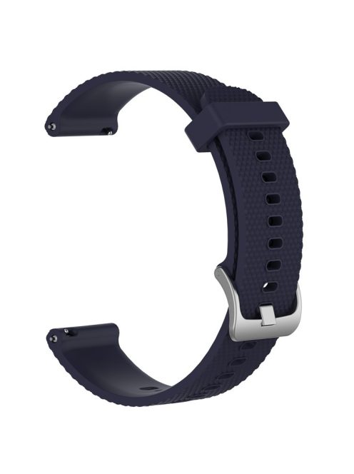 Textured Silicone Watch Band for Huawei Watch GT2 42mm, Size: L - Navy Blue