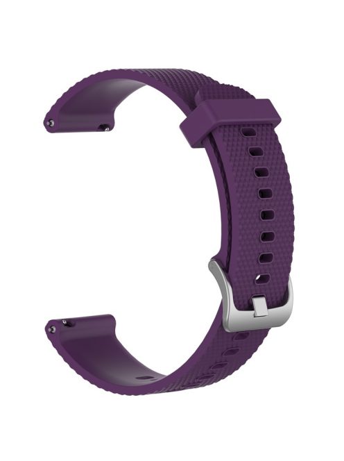 Textured Silicone Watch Band for Huawei Watch GT2 42mm, Size: L - Purple