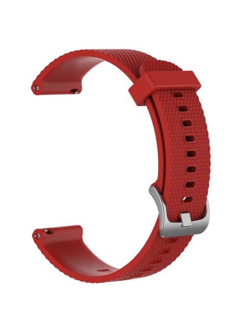 Textured Silicone Watch Band for Huawei Watch GT2 42mm, Size: L - Red