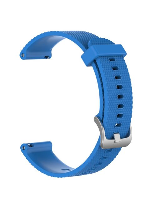 Textured Silicone Watch Band for Huawei Watch GT2 42mm, Size: L - Sky Blue