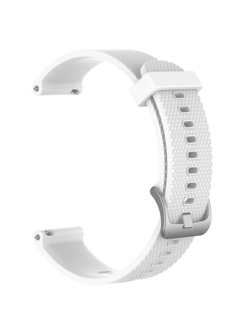 Textured Silicone Watch Band for Huawei Watch GT2 42mm, Size: L - White