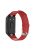 Top Layer Genuine Leather Quick Release Watch Band Strap Replacement for Huawei Band 6/Honor Band 6 - Red