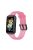 Translucent Smart Watch Band for Huawei Band 7, Soft Silicone Adjustable Wrist Strap Replacement - Transparent Pink