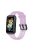 Translucent Smart Watch Band for Huawei Band 7, Soft Silicone Adjustable Wrist Strap Replacement - Transparent Purple