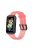 Translucent Smart Watch Band for Huawei Band 7, Soft Silicone Adjustable Wrist Strap Replacement - Transparent Red