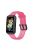 Translucent Smart Watch Band for Huawei Band 7, Soft Silicone Adjustable Wrist Strap Replacement - Transparent Rose