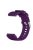 Universal 22mm Width Lines Soft Silicone Band Watchband Strap for Huawei Watch 3 / 3 Pro / Samsung Amazfit Watch Etc - Purple