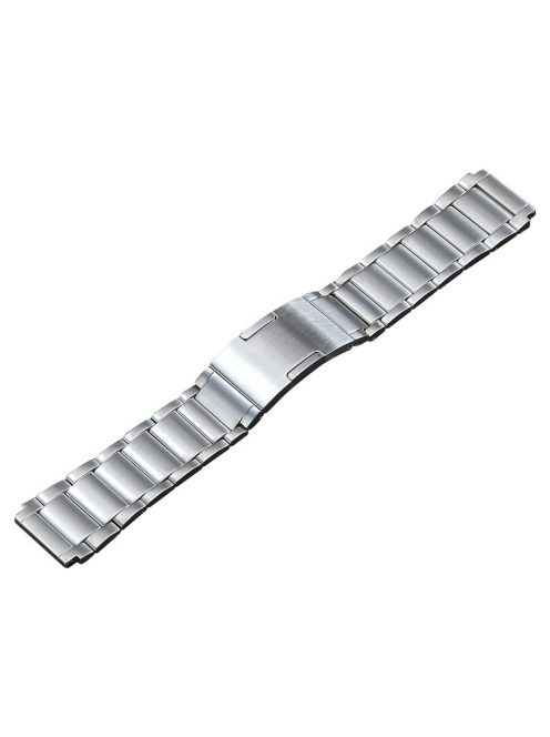 Watch Band for Huawei Watch 4 Pro / GT 3 46mm / GT 2 46mm / GT 3 Porsche Design , 3 Beads Titanium Steel Bracelet Straps 22mm - Silver