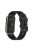 Waterproof Soft Solid Color Silicone Watch Strap Wristband with Buckle for Huawei Watch Fit Mini - Black