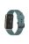 Waterproof Soft Solid Color Silicone Watch Strap Wristband with Buckle for Huawei Watch Fit Mini - Cyan