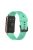 Waterproof Soft Solid Color Silicone Watch Strap Wristband with Buckle for Huawei Watch Fit Mini - Lake Blue