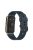 Waterproof Soft Solid Color Silicone Watch Strap Wristband with Buckle for Huawei Watch Fit Mini - Midnight Blue