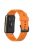 Waterproof Soft Solid Color Silicone Watch Strap Wristband with Buckle for Huawei Watch Fit Mini - Orange