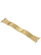 1:1 Scale Butterfly Clasp Stainless Steel Watch Band for Apple Watch Series 10 46mm / Ultra 2 Ultra 49mm / 9 8 7 45mm / SE (2023) SE (2022) SE 6 5 4 44mm / 3 2 1 42mm - Gold Color