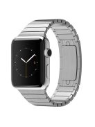 1:1 Scale Butterfly Clasp Stainless Steel Watchband for Apple Watch Series 10 46mm / Ultra 2 Ultra 49mm / 9 8 7 45mm / SE (2023) SE (2022) SE 6 5 4 44mm / 3 2 1 42mm - Silver Color